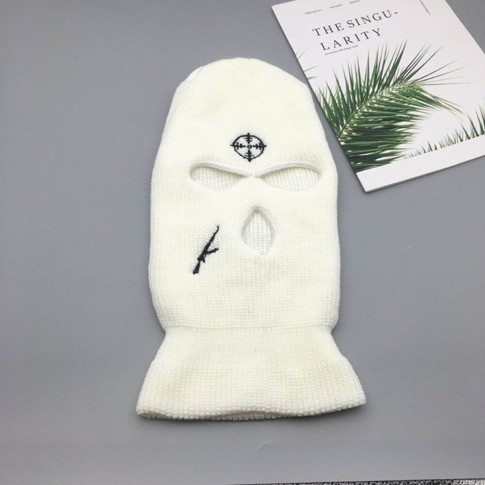Fashion winter coldproof street knit hat retro three hole ski hat Barakl…